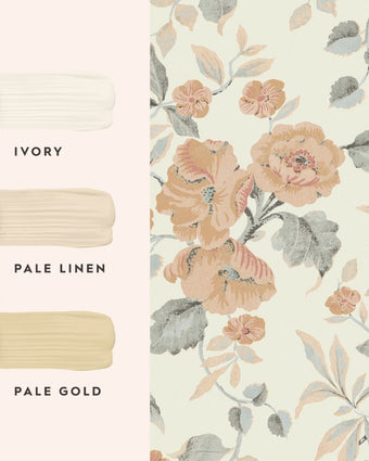 Alyworth Trail Apricot Wallpaper Paint Coordinates