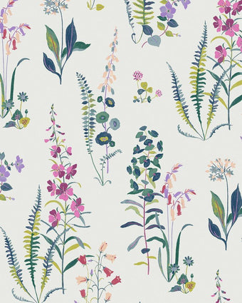 Meadowvale Sprigs Violet Wallpaper