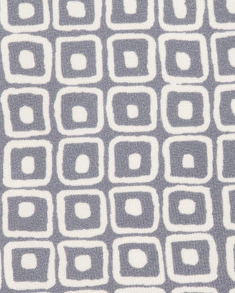 Pelham Geo Grey Tie close-up of print