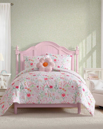 sunshine flowers comforter set front view