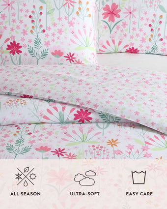 sunshine flowers comforter set information