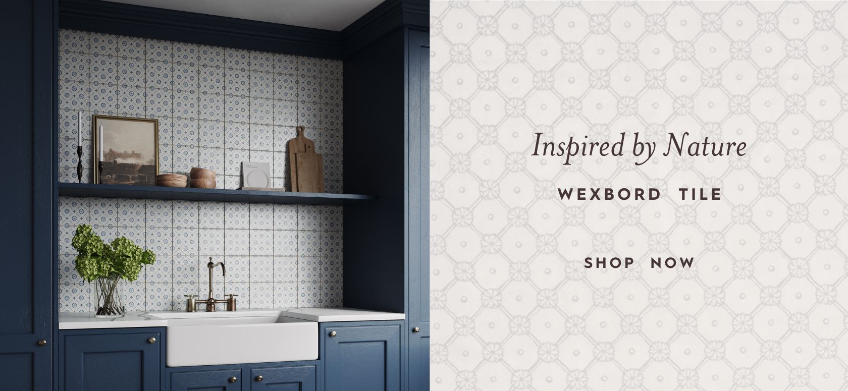 Wexbord Tile on a wall in a kitchen