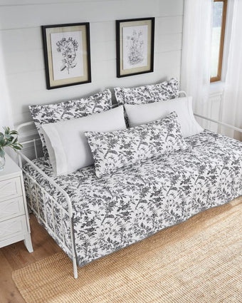 Amberley Charcoal Daybed Bonus Set - Laura Ashley