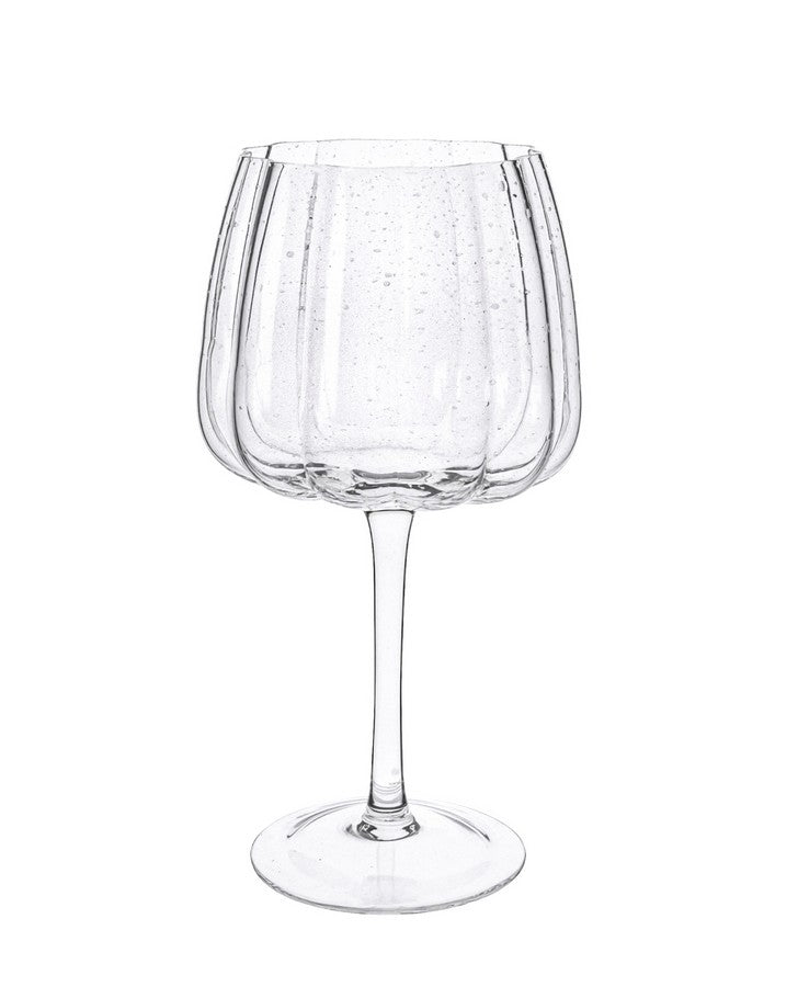 13 oz. Designer Surface Patterned Clear Acrylic Wine Glasses Set (Set of 4)