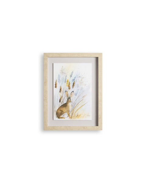 Country Hare Framed Print Wall Art