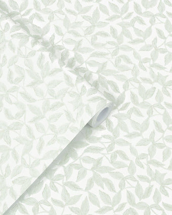 Erwood Pale Eau De Nil Wallpaper Sample - Laura Ashley