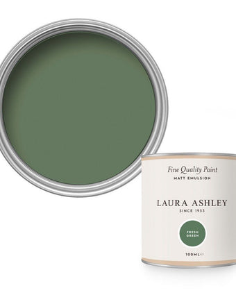 Fresh Green Paint - View of open can of paint