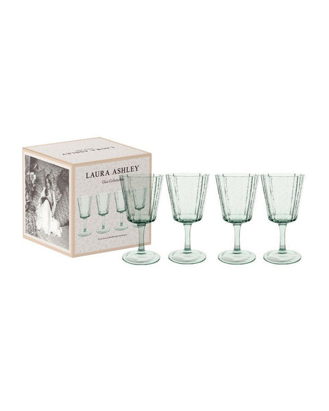 Laura Ashley Balloon Glasses, Set of 4 - Clear