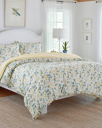 Meadow Floral Blue Duvet Cover Set - Laura Ashley