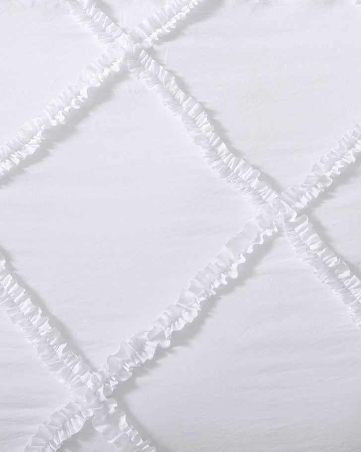 Norah White Microfiber Comforter Set