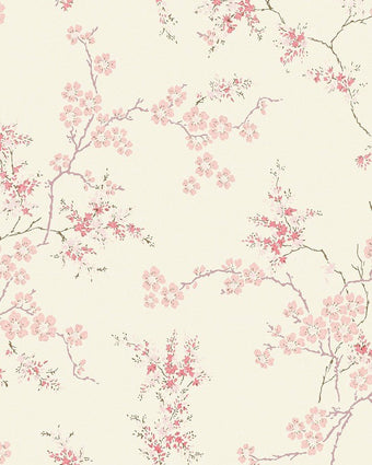 Oriental Blossom Blush Wallpaper - Laura Ashley