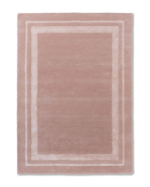 Round woolen rug soft pink (ø150cm)