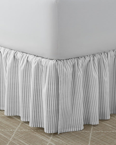 Gray ruffle clearance bed skirt queen